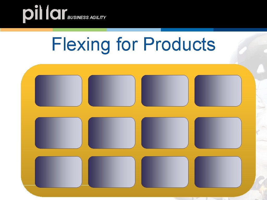 BUSINESS AGILITY Flexing for Products 