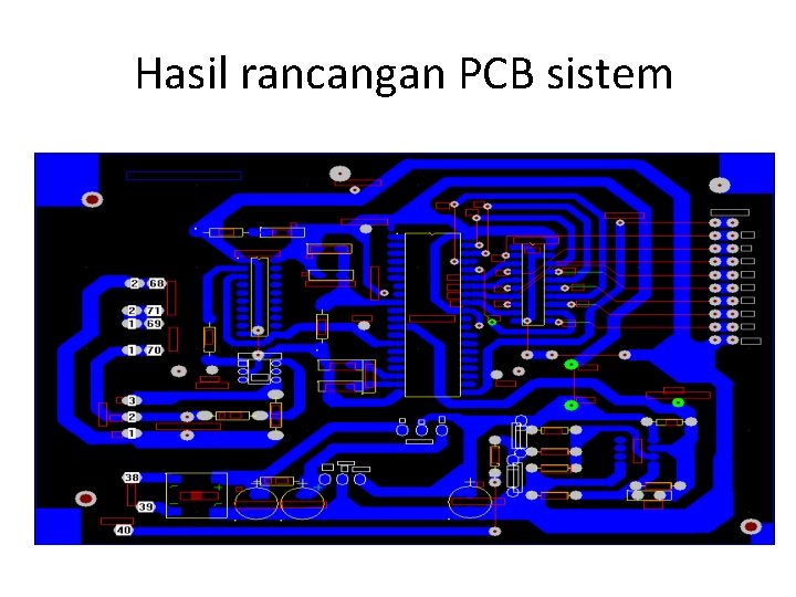 Hasil rancangan PCB sistem 
