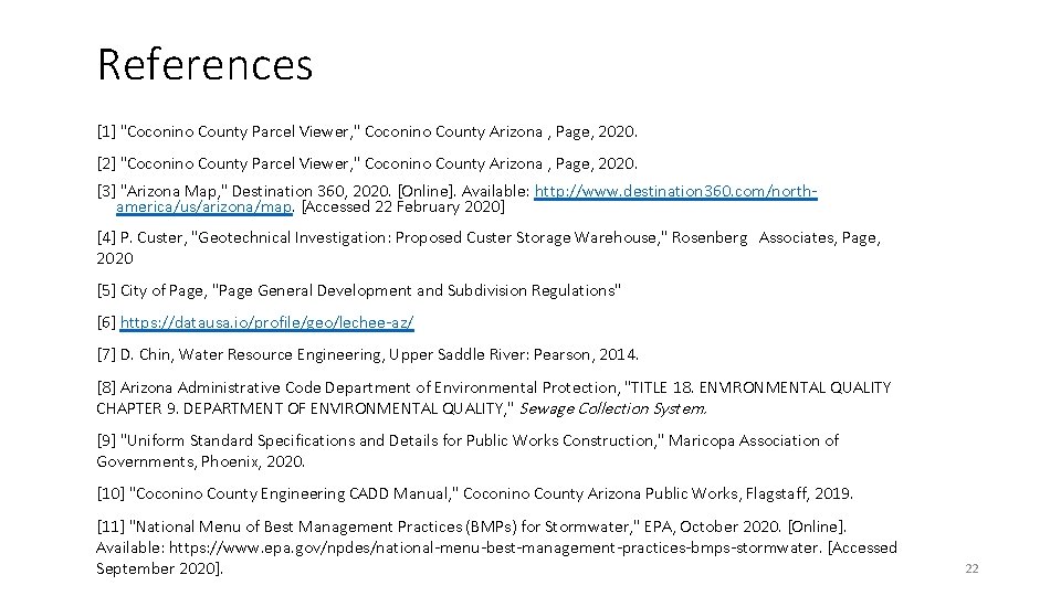 References [1] "Coconino County Parcel Viewer, " Coconino County Arizona , Page, 2020. [2]