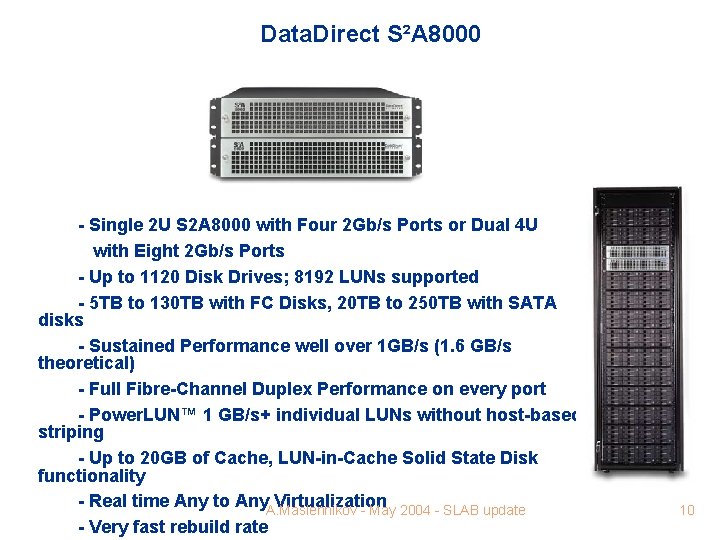 Data. Direct S²A 8000 - Single 2 U S 2 A 8000 with Four