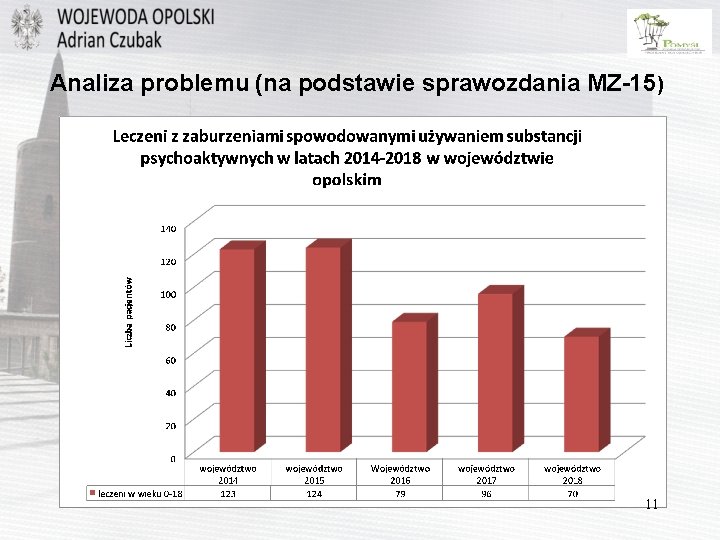 Analiza problemu (na podstawie sprawozdania MZ-15) 11 