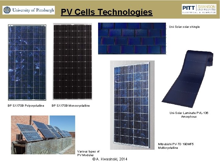 PV Cells Technologies Uni-Solar shingle BP SX 170 B Polycrystalline BP SX 170 B