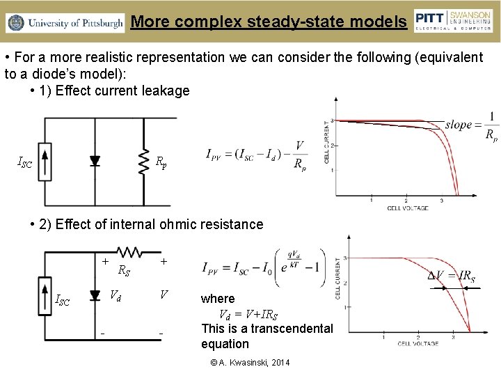 More complex steady-state models • For a more realistic representation we can consider the