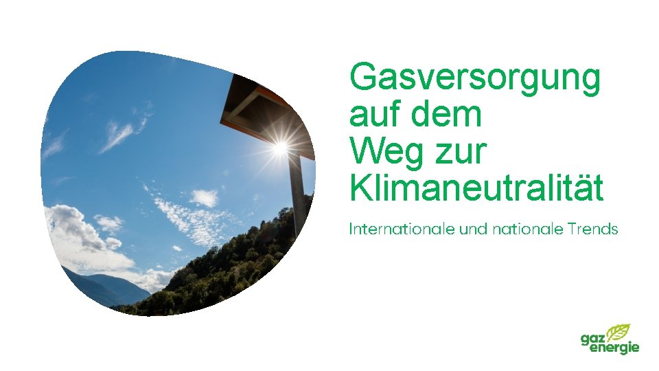 Gasversorgung auf dem Weg zur Klimaneutralität Internationale und nationale Trends 0 5 3 11.