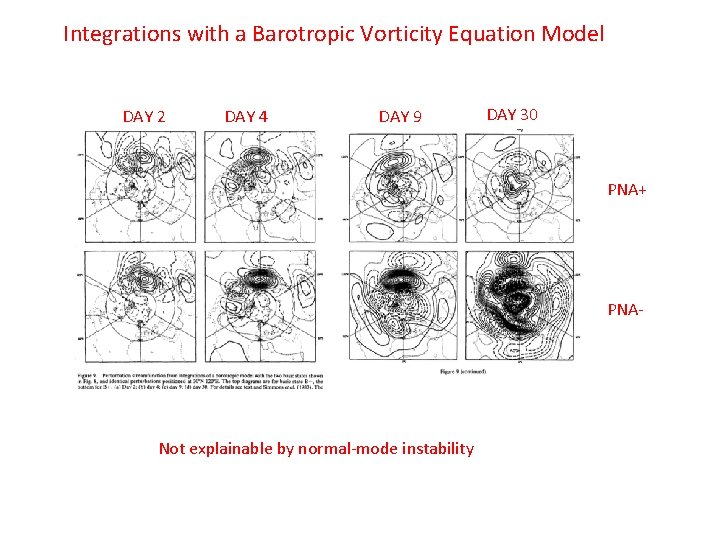 Integrations with a Barotropic Vorticity Equation Model DAY 2 DAY 4 DAY 9 DAY