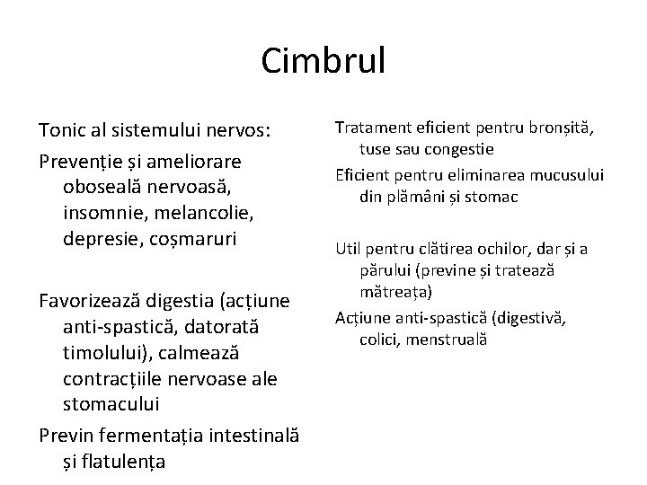 Cimbrul Tonic al sistemului nervos: Prevenție și ameliorare oboseală nervoasă, insomnie, melancolie, depresie, coșmaruri