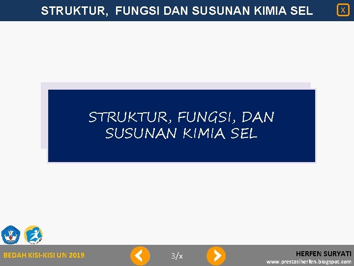 STRUKTUR, FUNGSI DAN SUSUNAN KIMIA SEL X STRUKTUR, FUNGSI, DAN SUSUNAN KIMIA SEL BEDAH