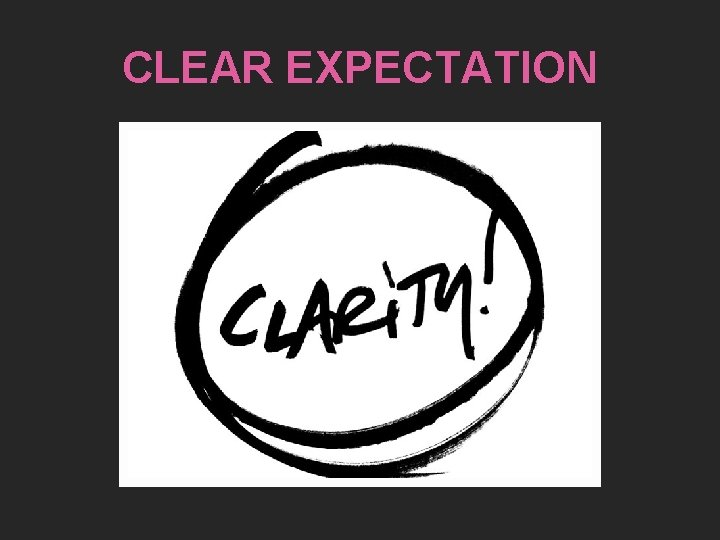 CLEAR EXPECTATION 