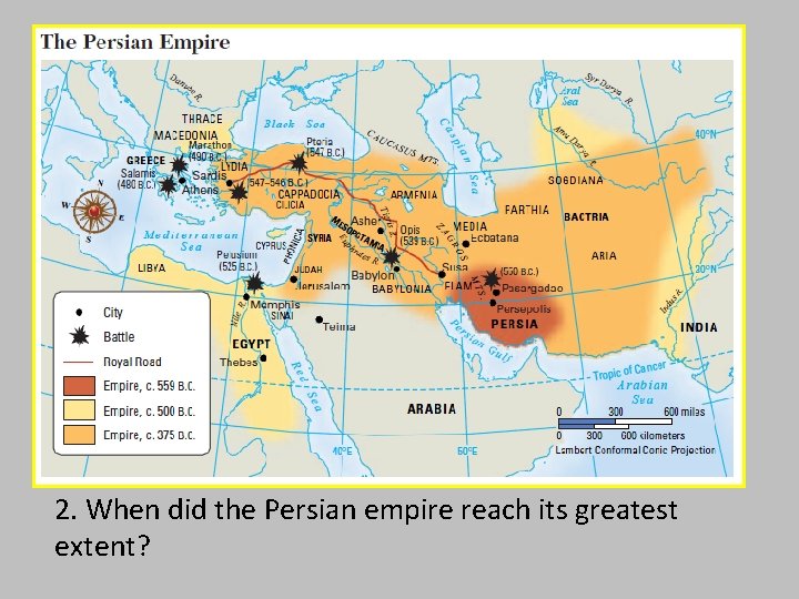  • In approximately 4 th century BCE 2. When did the Persian empire