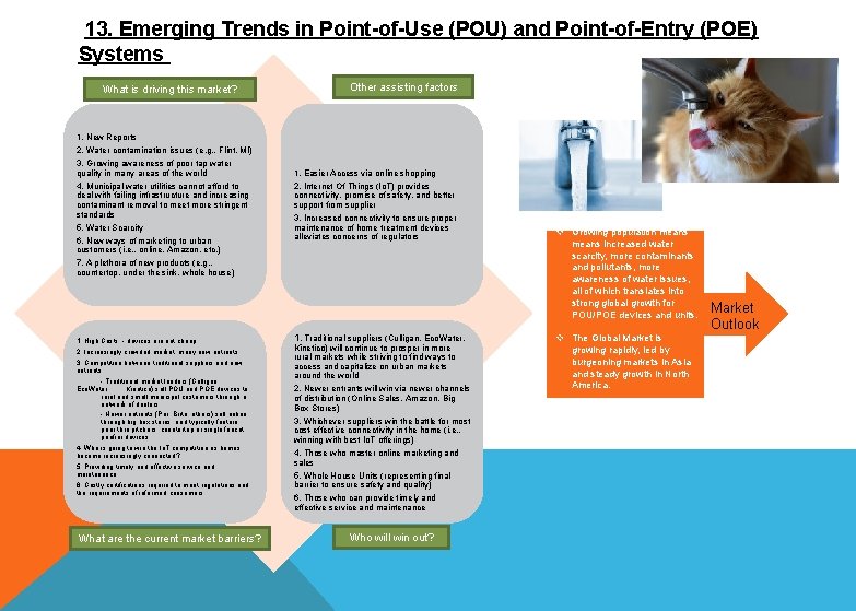  13. Emerging Trends in Point-of-Use (POU) and Point-of-Entry (POE) Systems What is driving