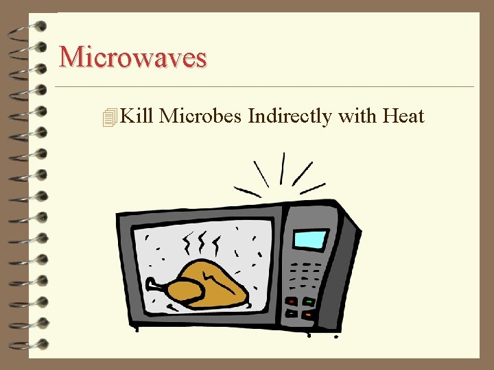 Microwaves 4 Kill Microbes Indirectly with Heat 