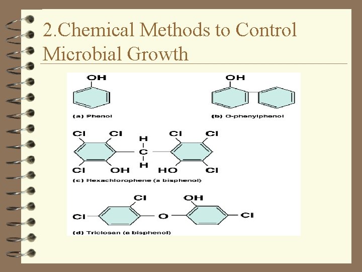 2. Chemical Methods to Control Microbial Growth 