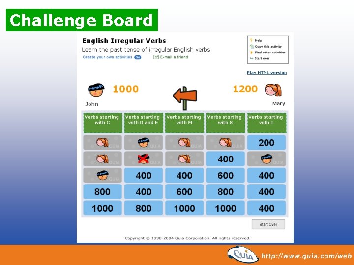 Challenge Board 