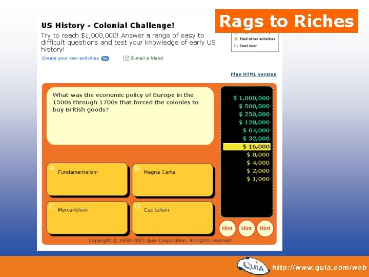 Rags to Riches 