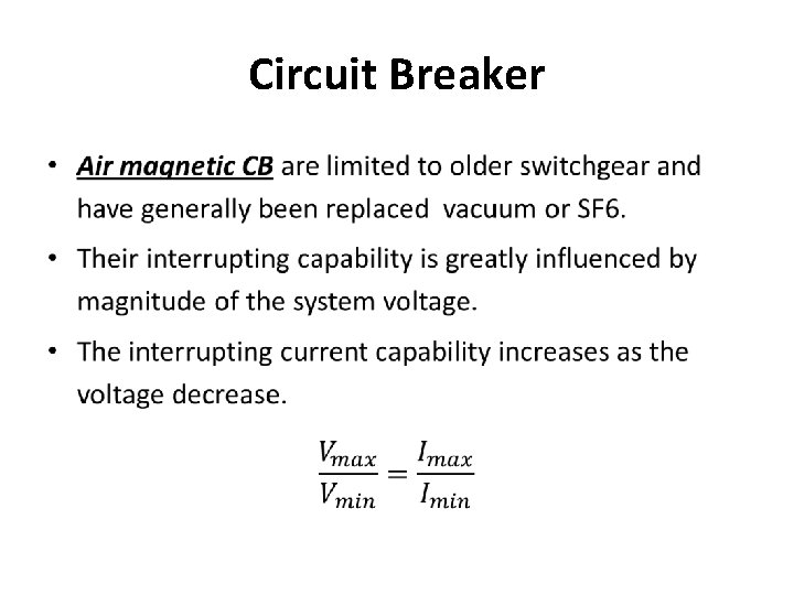 Circuit Breaker • Circuit Breaker •