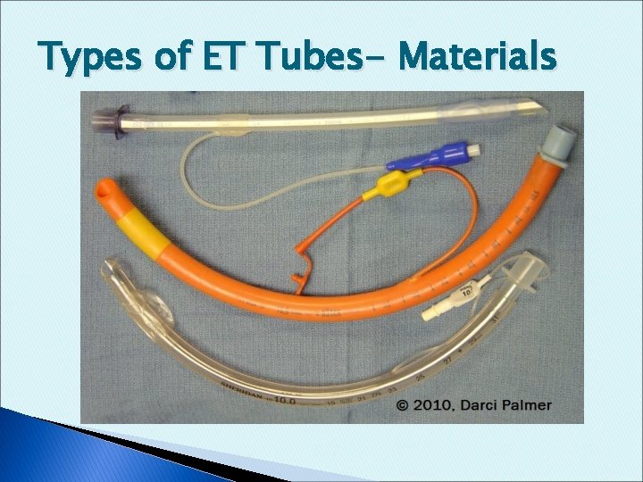 Types of ET Tubes- Materials 