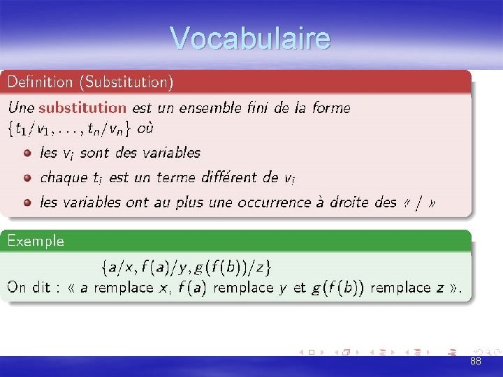 Vocabulaire 88 