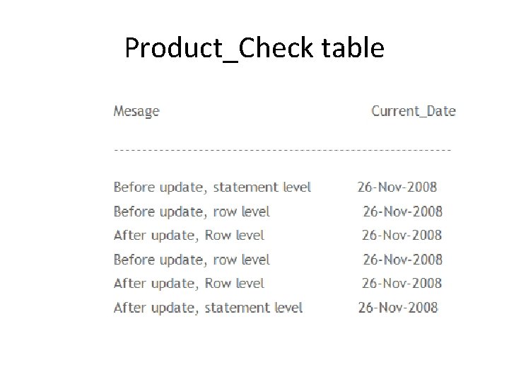 Product_Check table 