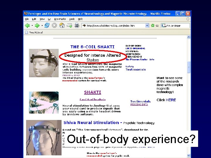 Out-of-body experience? 