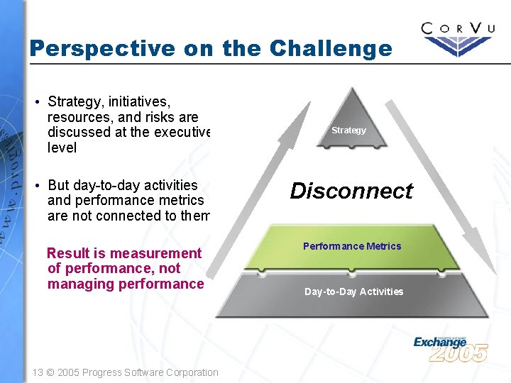 Perspective on the Challenge • Strategy, initiatives, resources, and risks are discussed at the