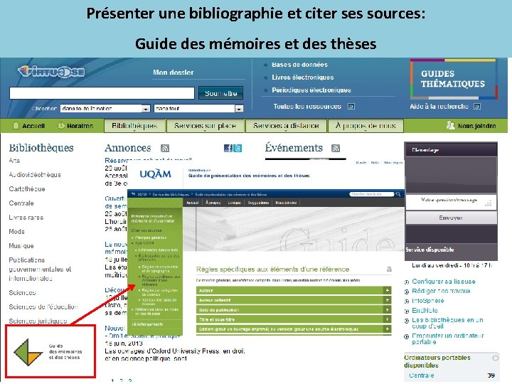 Présenter une bibliographie et citer ses sources: Guide des mémoires et des thèses 