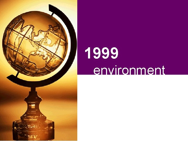 1999 environment 