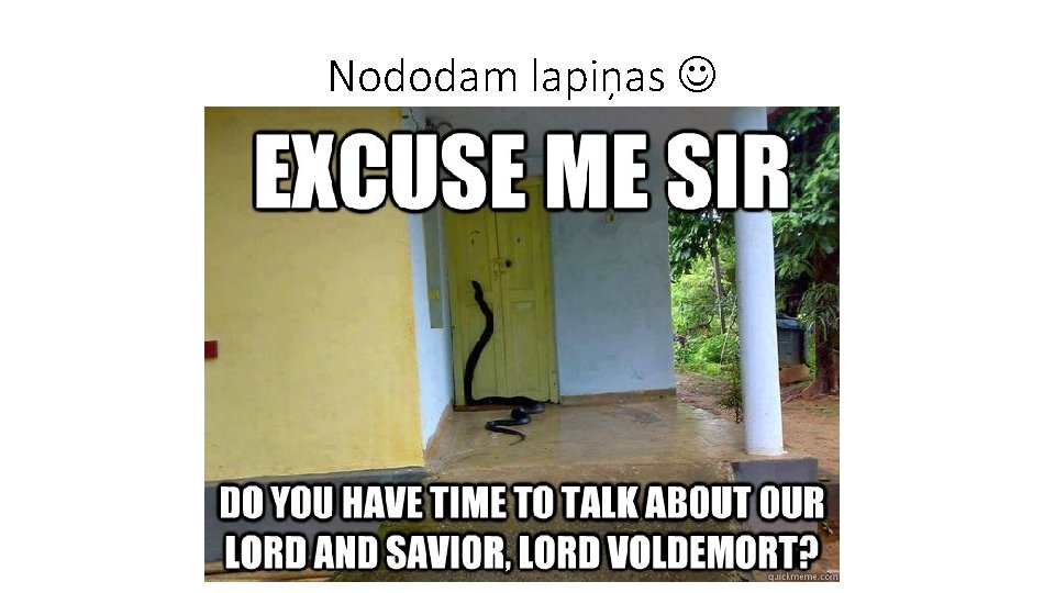 Nododam lapiņas 