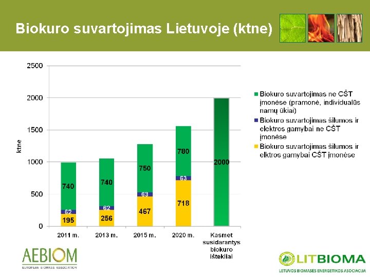 Biokuro suvartojimas Lietuvoje (ktne) 