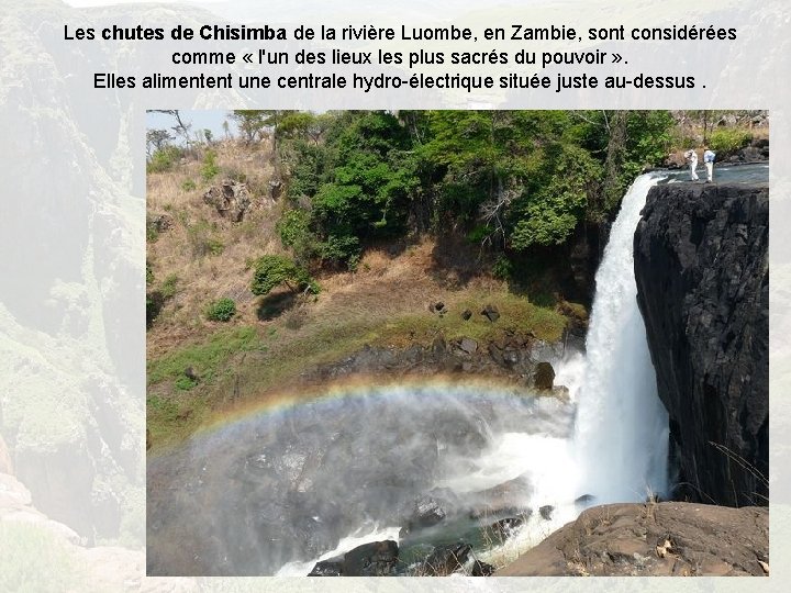 Les chutes de Chisimba de la rivière Luombe, en Zambie, sont considérées comme «