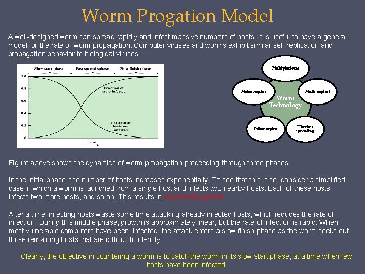 Worm Progation Model A well-designed worm can spread rapidly and infect massive numbers of