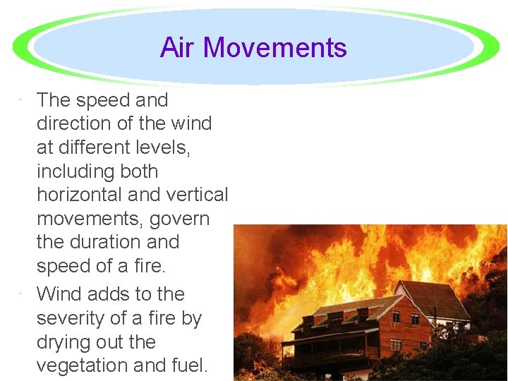 Air Movements · The speed and direction of the wind at different levels, including