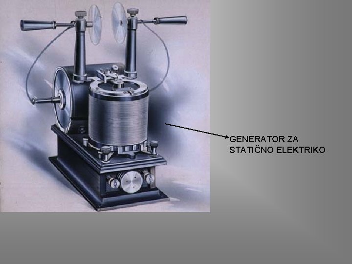 GENERATOR ZA STATIČNO ELEKTRIKO 