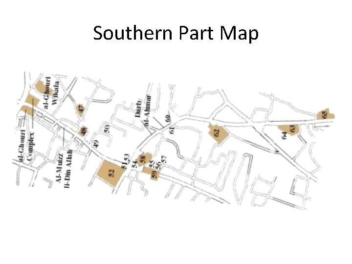 Southern Part Map 