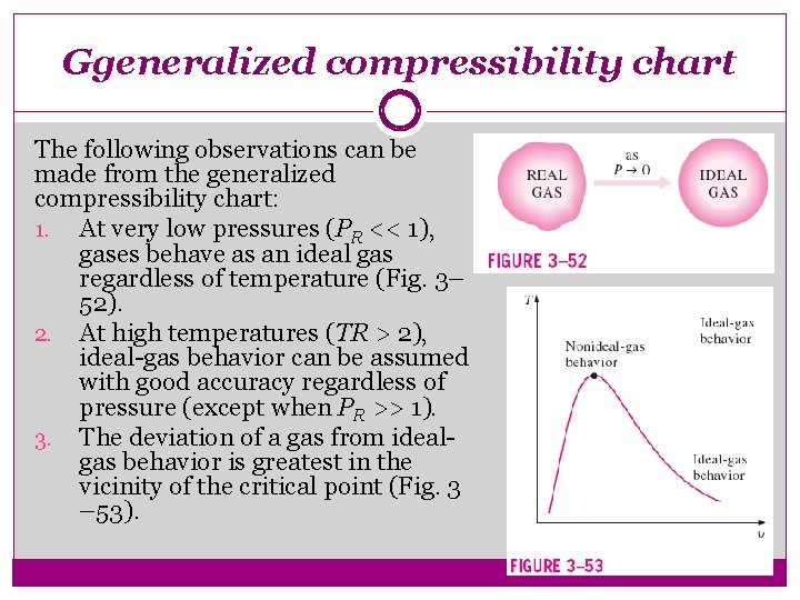 Ggeneralized compressibility chart The following observations can be made from the generalized compressibility chart: