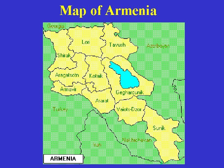 Map of Armenia 