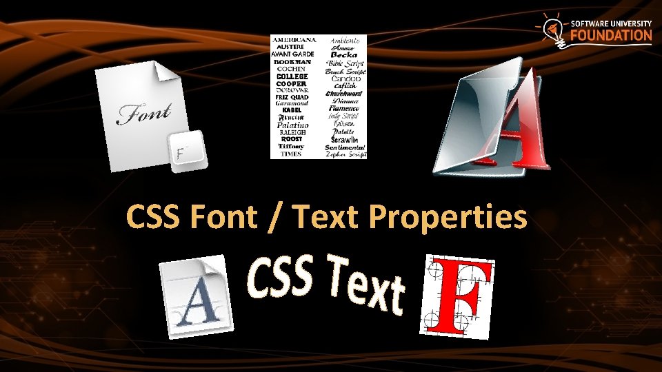 CSS Font / Text Properties 