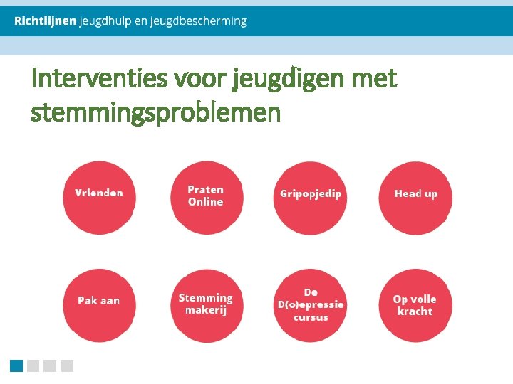 Interventies voor jeugdigen met stemmingsproblemen 