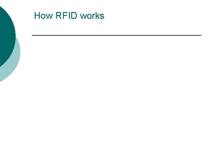 How RFID works 