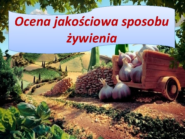 Ocena jakościowa sposobu żywienia 