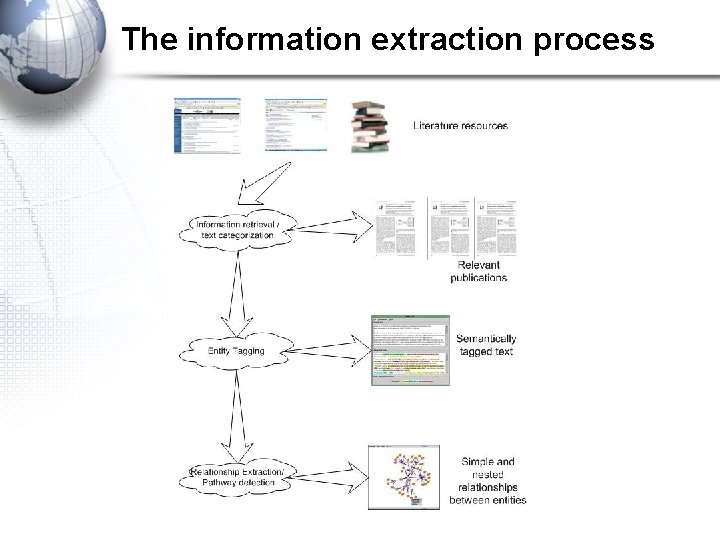 The information extraction process 