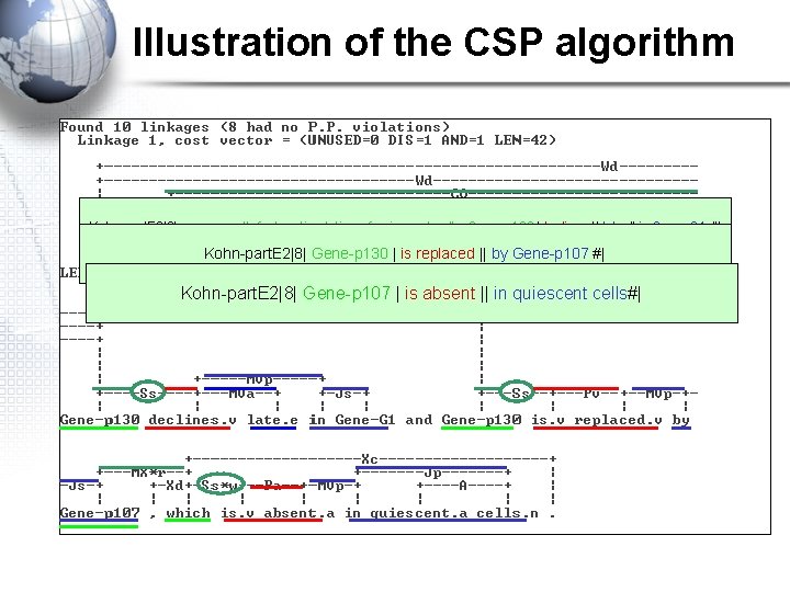 Illustration of the CSP algorithm Kohn-part. E 2|8| upon growth factor stimulation of quiescent