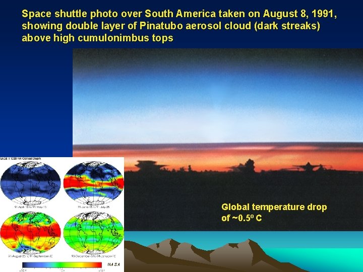 Space shuttle photo over South America taken on August 8, 1991, showing double layer Space shuttle photo over South America taken on August 8, 1991, showing double layer