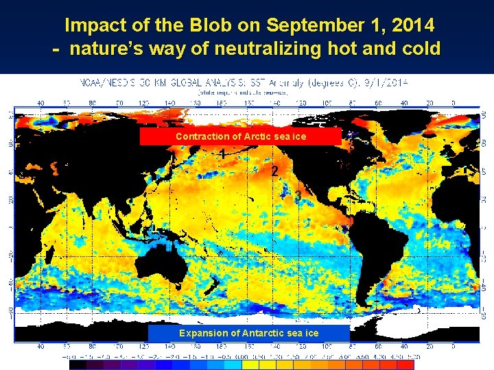 Impact of the Blob on September 1, 2014 - nature’s way of neutralizing hot