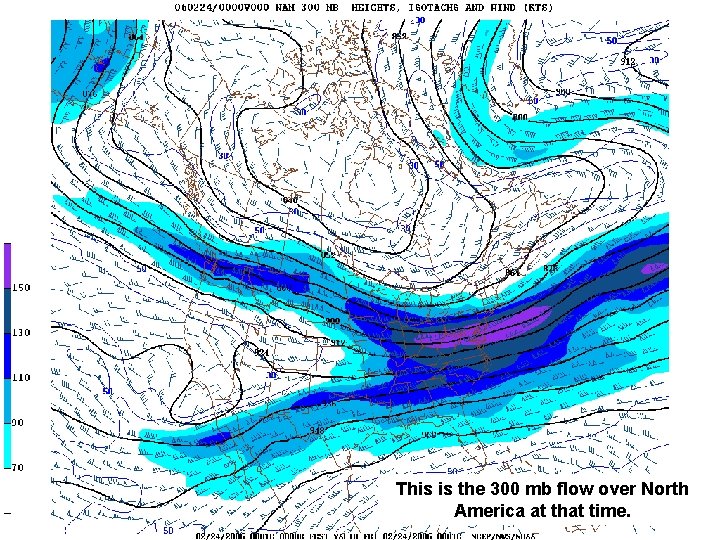 This is the 300 mb flow over North America at that time. This is the 300 mb flow over North America at that time.