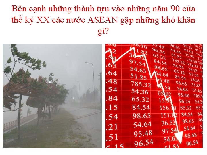 Bên cạnh những thành tựu vào những năm 90 của thế kỷ XX các