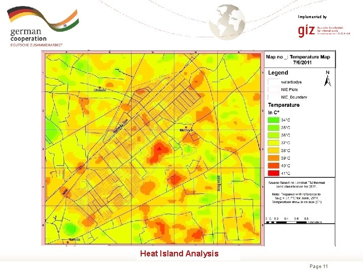 Implemented by Heat Island Analysis Page 11 