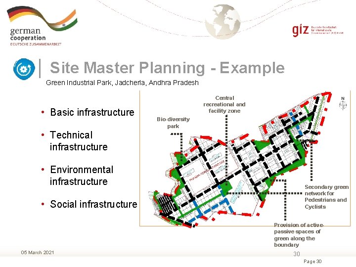 │ Site Master Planning - Example Green Industrial Park, Jadcherla, Andhra Pradesh • Basic