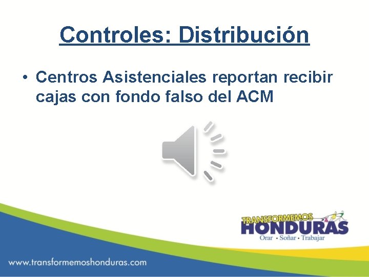 Controles: Distribución • Centros Asistenciales reportan recibir cajas con fondo falso del ACM 