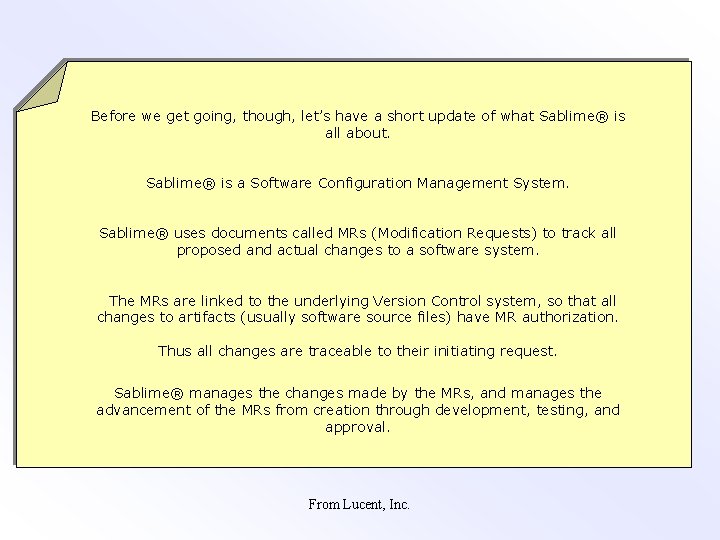 Before we get going, though, let’s have a short update of what Sablime® is