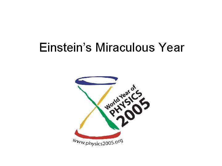 Einstein’s Miraculous Year 